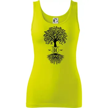 Dámské tričko Narozeninový strom 30 - Dámské tílko - M ( Limetková )