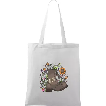 Stará bota 60 - Taška bavlněná - 42 x 38 cm ( Bílá )