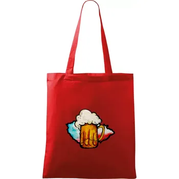 Český pivař (lulu_art) - Taška bavlněná - 42 x 38 cm ( Červená )