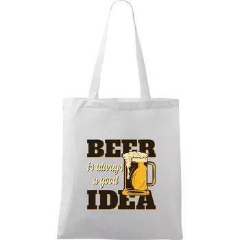Beer idea - Taška bavlněná - 42 x 38 cm ( Bílá )
