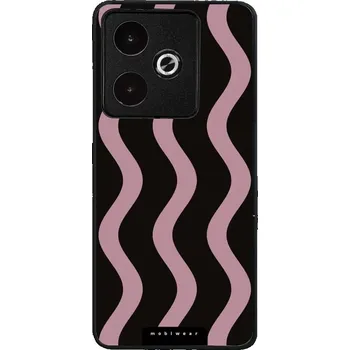 Pouzdro na mobilní telefon Lesklý kryt Mobiwear Glossy - Realme GT 7 - GA54G Fialové vlnky (Prémiové lesklé pouzdro, obal, kryt Mobiwear Glossy na mobil Realme GT 7 - GA54G Fialové vlnky, materiál Plast + TPU silikon - krytí po všech stranách, neošoupatelný potisk, tenké provedení,