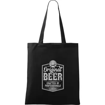 Nákupní taška Original beer - Taška bavlněná - 42 x 38 cm ( Černá )