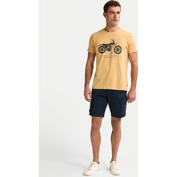 Pánské tričko Petrol Industries T-Shirt M-1050-TSR707 Žlutá Regular Fit L