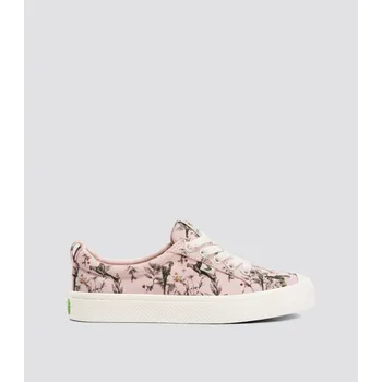 Dámské tenisky OCA Low Pale Lilac Parrot Print Canvas Sneaker