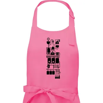 Kuchyňská zástěra Příběh piva - Dámská zástěra na vaření - Univerzální velikost ( Růžová )
