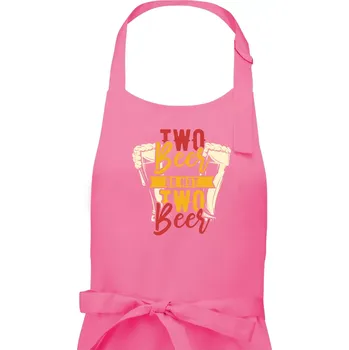 Kuchyňská zástěra Two beer or not two beer - Pánská zástěra na vaření - Univerzální velikost ( Růžová )