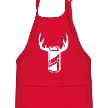 Kuchyňská zástěra Pivo plechovka - Dětská zástěra na vaření - Univerzální velikost ( Červená )