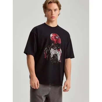 Pánské tričko Tričko s potiskem Spider-Man Venom - L - House - černá - 121EO-99X