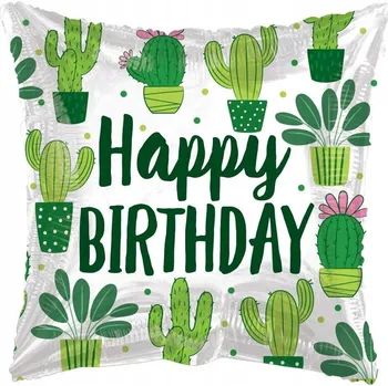 Balónek Kvadratický narozeninový balónek Eko z 95 % recyklovaného materiálu