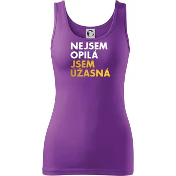 Nejsem opilý jsem úžasná - Dámské tílko - M ( Fialová )