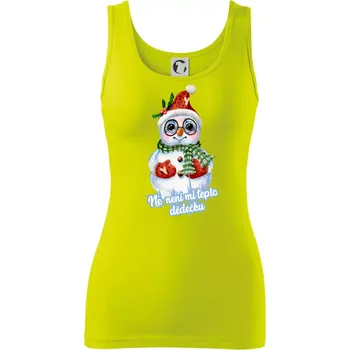 Dámské tričko Ne, není mi teplo dědečku - Dámské tílko - XS ( Limetková )
