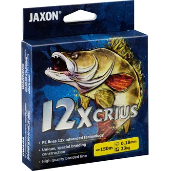 Jaxon Šňůra CRIUS 12X FLUO BRAIDED LINE 150m