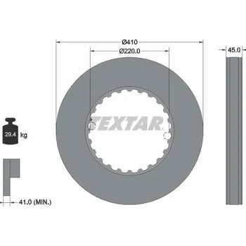 Brzdový kotouč Brzdový kotouč TEXTAR 93291300