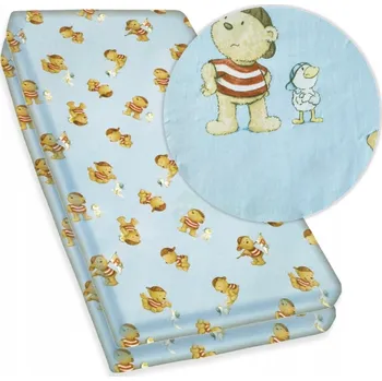 Prostěradlo 2 X PROSTĚRADLO DO POSTÝLKY 140X70 BAVLNA S GUMOU