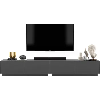 Komoda Malá komoda RTV Skříňka RTV Loft stojící / závěsná grafit matná 240 cm