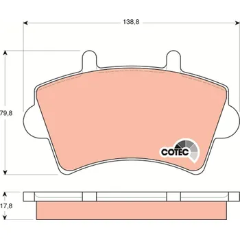 Brzdová destička Sada brzdových destiček, kotoučová brzda LUCAS GDB1442