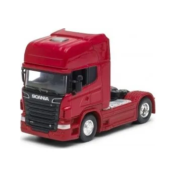 autíčko Welly Scania V8 R 730 tahač 1:64 červená