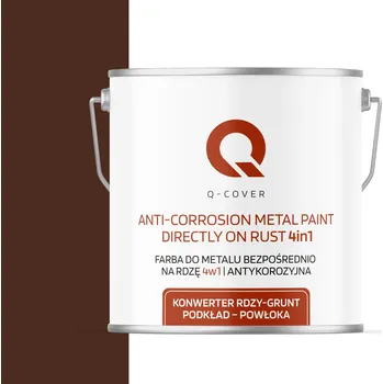 barva na kov BARVA NA KOV PRO OCEL A LITINU 4v1 TEPLÁ HNĚDÁ RAL 8016 SATÉNOVÁ 5L