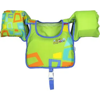 Plovací vesta Bestway Swim Safe Aquastar Fabric Swim Pal zelená 19-30 kg