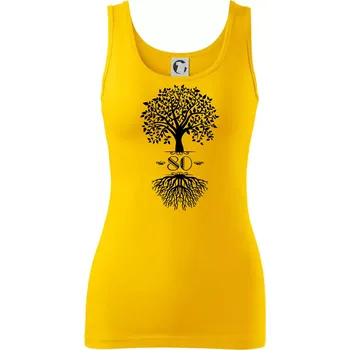 Dámské oblečení Narozeninový strom 80 - Dámské tílko - XS ( Žlutá )