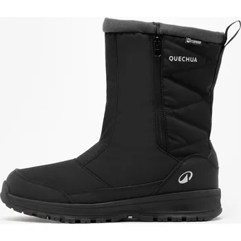 Pánská zimní obuv QUECHUA Pánské turistické nepromokavé sněhule na zip NH 100 43 ČERNÁ