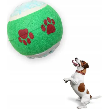 Hračka pro psa Míček pro psy Nunbell MÍČEK PRO PSY Kousátko pro aportování S POTISKEM tlapek 2