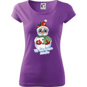 Dámské tričko Ne, není mi teplo dědečku - Dámské triko Pure - 2XL ( Fialová )