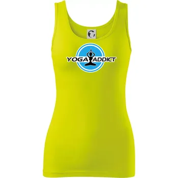 Dámské tričko Yoga addict - Dámské tílko - 2XL ( Limetková )