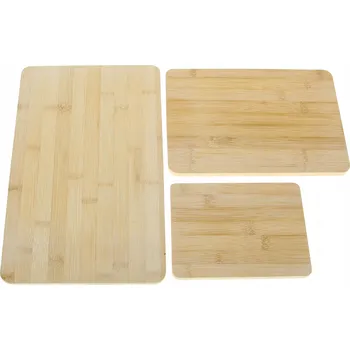 Kuchyňské prkénko Prkénko na krájení MPL bambusové 3 ks