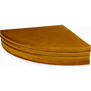 Hrací deka Podložka kulatá hrací podložka velvet zlatá 160 cm