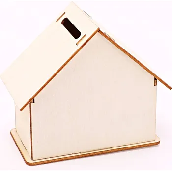 ostatní stavebnice Magieprirody.cz Dřevěná pokladnička DIY domeček #ZB327