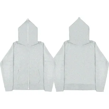 Pánská mikina Pánská mikina s kapucí a zipem až na kapuci Barva: Šedá, Velikost: M