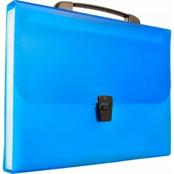 Harmoniková složka Tetis A4 s rukojetí, 13 přihrádek, modrá