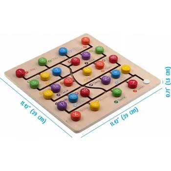 Dřevěná hračka HRAČKA DŘEVĚNÉ POČÍTADLO 123 PRO DĚTI, MOTORICKÉ DOVEDNOSTI