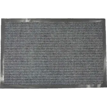 Rohožka Rohož 50x80 cm guma+textil šedá pruhovaná s gumovým okrajem KLC
