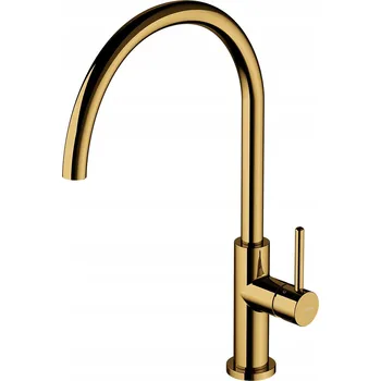 Vodovodní baterie Kuchyňská stojánková baterie Omnires zlatá