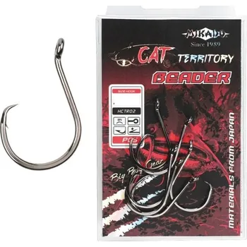Rybářský háček Háčky zemní s otřepem Mikado Cat Territory Beader 4 ks