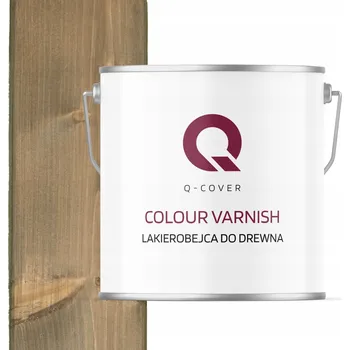 Lak na dřevo Lazurovací lak Q-COVER 5 l béžová, šedá satén