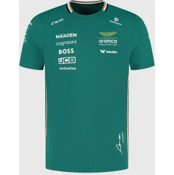 Týmové tričko Aston Martin F1 Team s logy sponzorů - Fernando Alonso XL