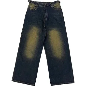 Pánské džíny Kalhoty s vysokým pasem ve vintage stylu Barva: Barevná, Velikost: 3XL