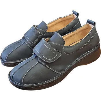 Dámské polobotky 6301/I. - 60 zdravotní kožené černé polobotky s podporami kleneb nožních; česká výroba 37