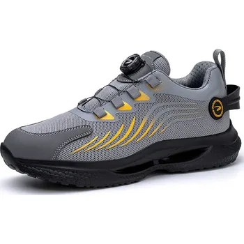 Pánská obuv Ochranné pánské pracovní tenisky – otočné zapínání, ocelová špička Barva: Šedá, Velikost: 39