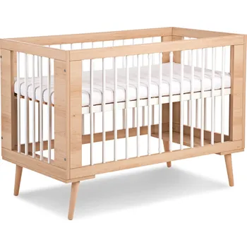 Dětská postýlka Dřevěná postýlka LittleSky by H.Klupś Sofie 120x60 cm béžová