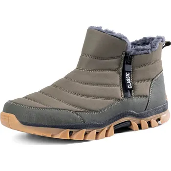 Pánská zimní obuv Zimní sněhule – teplé outdoorové boty s protiskluzovou podrážkou Barva: Zelená, Velikost: 40