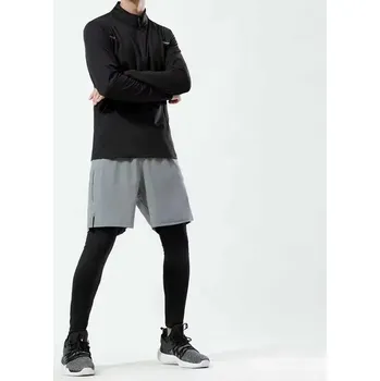 Pánské kraťasy Pánské sportovní tréninkové šortky s rychleschnoucím efektem Barva: Šedá, Velikost: M