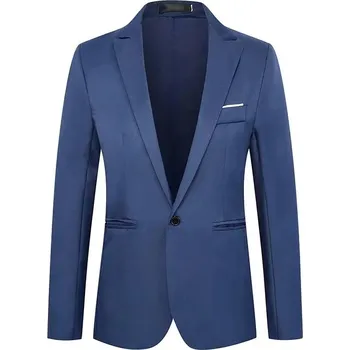 Pánské sako Elegantní pánské sako slim pro společenské události Barva: Tmavě Modrá, Velikost: L