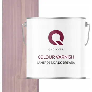 barva a nátěr na dřevo Lazurovací lak Q-COVER 5 l růžová satén