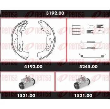 Brzdový buben Souprava brzd, bubnová brzda REMSA SPK 3192.00