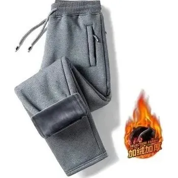 Pánské kalhoty Zateplené pánské kalhoty s prošíváním a podšívkou Velikost: 3XL, Barva (Varianta): MK black straight [non-inverted velvet]] 1