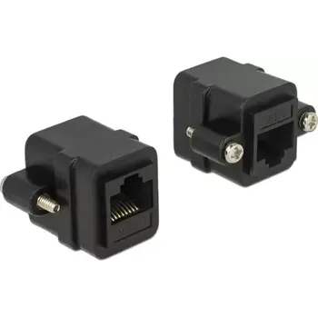 Síťový kabel Delock Adapter RJ45 samice RJ45 samice panel-mount (85124-D)
